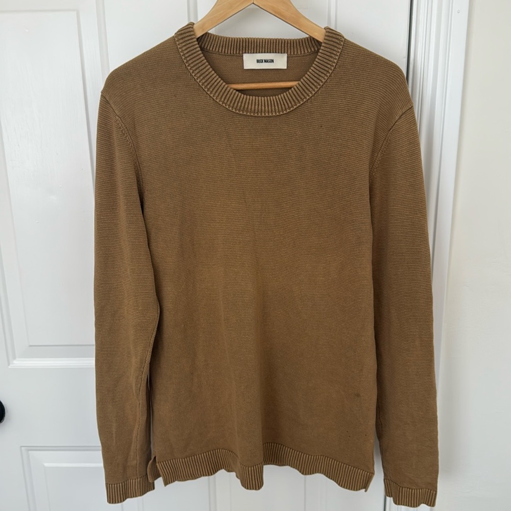 Buck Mason Long Sleeve Crew Size: Large